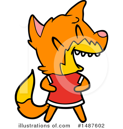 Royalty-Free (RF) Fox Clipart Illustration by lineartestpilot - Stock Sample #1487602