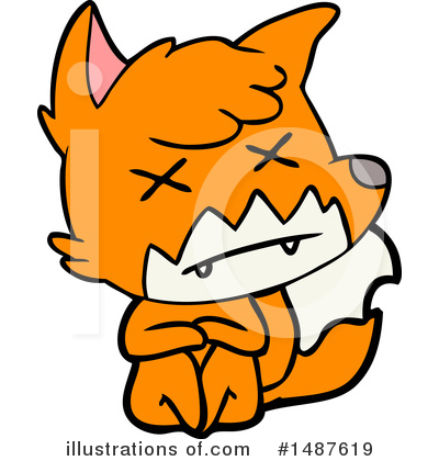 Royalty-Free (RF) Fox Clipart Illustration by lineartestpilot - Stock Sample #1487619