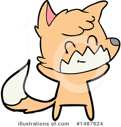 Royalty-Free (RF) Fox Clipart Illustration by lineartestpilot - Stock Sample #1487624