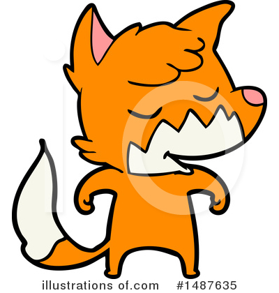 Royalty-Free (RF) Fox Clipart Illustration by lineartestpilot - Stock Sample #1487635