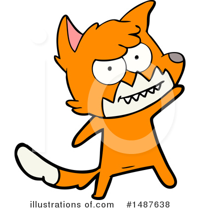 Royalty-Free (RF) Fox Clipart Illustration by lineartestpilot - Stock Sample #1487638