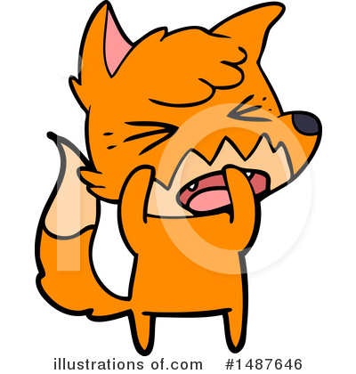 Royalty-Free (RF) Fox Clipart Illustration by lineartestpilot - Stock Sample #1487646