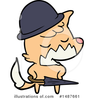 Royalty-Free (RF) Fox Clipart Illustration by lineartestpilot - Stock Sample #1487661