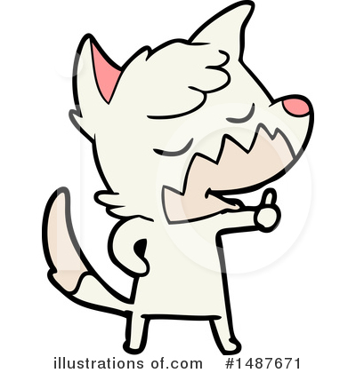 Royalty-Free (RF) Fox Clipart Illustration by lineartestpilot - Stock Sample #1487671