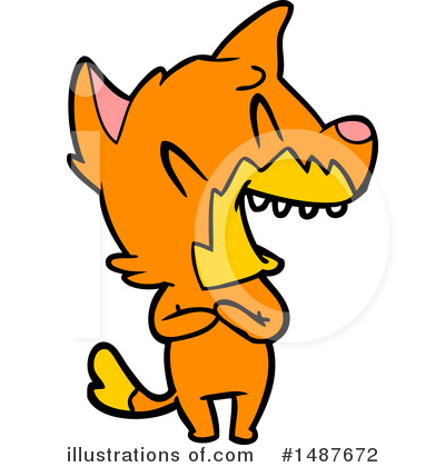 Royalty-Free (RF) Fox Clipart Illustration by lineartestpilot - Stock Sample #1487672