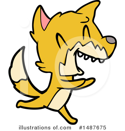 Royalty-Free (RF) Fox Clipart Illustration by lineartestpilot - Stock Sample #1487675