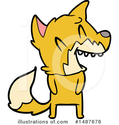 Royalty-Free (RF) Fox Clipart Illustration by lineartestpilot - Stock Sample #1487676