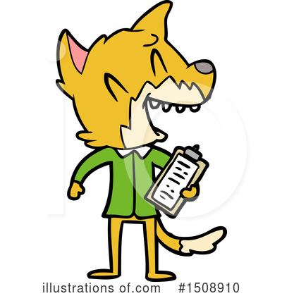 Royalty-Free (RF) Fox Clipart Illustration by lineartestpilot - Stock Sample #1508910
