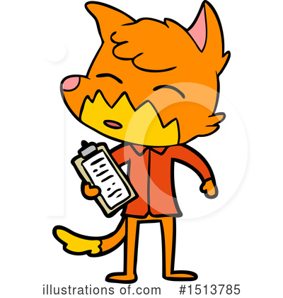 Royalty-Free (RF) Fox Clipart Illustration by lineartestpilot - Stock Sample #1513785