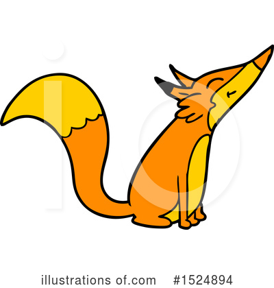 Royalty-Free (RF) Fox Clipart Illustration by lineartestpilot - Stock Sample #1524894