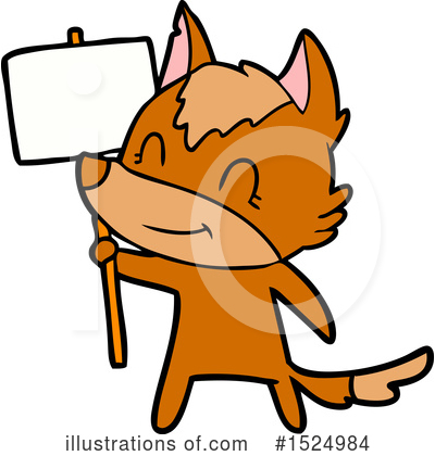 Royalty-Free (RF) Fox Clipart Illustration by lineartestpilot - Stock Sample #1524984