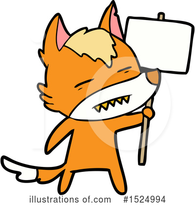 Royalty-Free (RF) Fox Clipart Illustration by lineartestpilot - Stock Sample #1524994