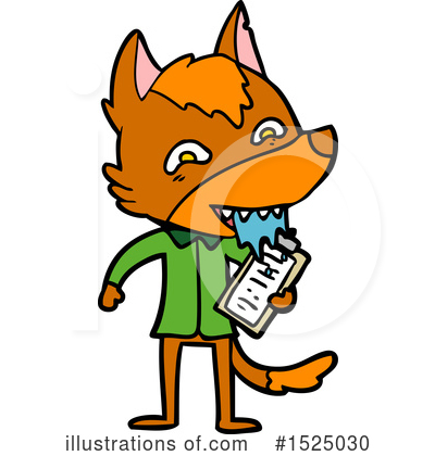 Royalty-Free (RF) Fox Clipart Illustration by lineartestpilot - Stock Sample #1525030