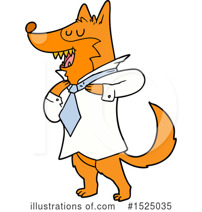 Royalty-Free (RF) Fox Clipart Illustration by lineartestpilot - Stock Sample #1525035