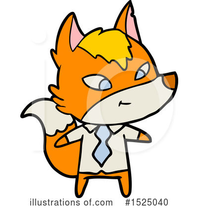 Royalty-Free (RF) Fox Clipart Illustration by lineartestpilot - Stock Sample #1525040