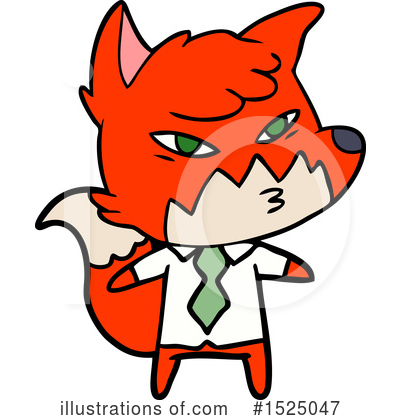 Royalty-Free (RF) Fox Clipart Illustration by lineartestpilot - Stock Sample #1525047