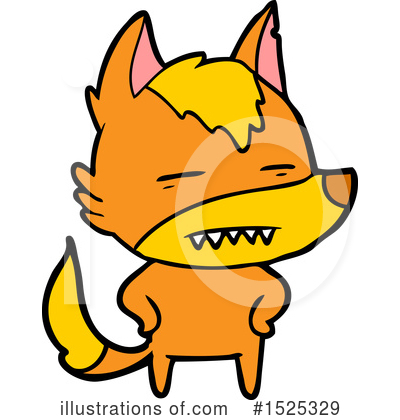 Royalty-Free (RF) Fox Clipart Illustration by lineartestpilot - Stock Sample #1525329