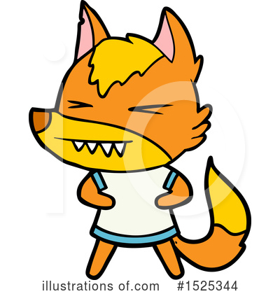 Royalty-Free (RF) Fox Clipart Illustration by lineartestpilot - Stock Sample #1525344