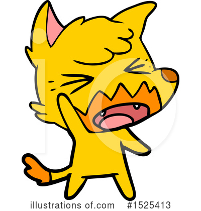 Royalty-Free (RF) Fox Clipart Illustration by lineartestpilot - Stock Sample #1525413