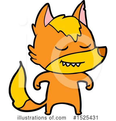 Royalty-Free (RF) Fox Clipart Illustration by lineartestpilot - Stock Sample #1525431