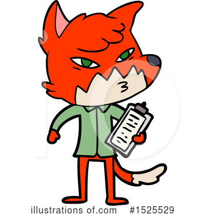 Royalty-Free (RF) Fox Clipart Illustration by lineartestpilot - Stock Sample #1525529
