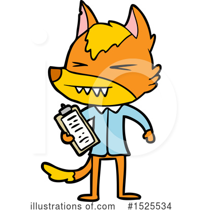 Royalty-Free (RF) Fox Clipart Illustration by lineartestpilot - Stock Sample #1525534