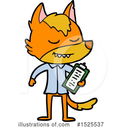 Royalty-Free (RF) Fox Clipart Illustration by lineartestpilot - Stock Sample #1525537