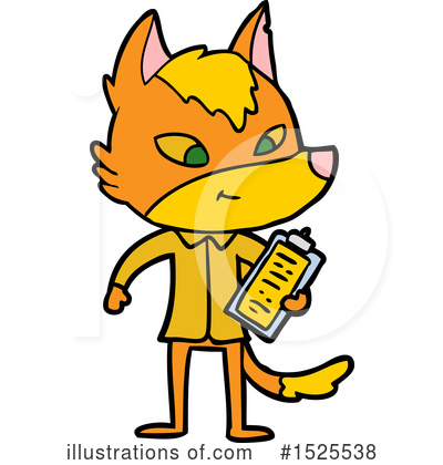 Royalty-Free (RF) Fox Clipart Illustration by lineartestpilot - Stock Sample #1525538
