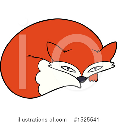 Royalty-Free (RF) Fox Clipart Illustration by lineartestpilot - Stock Sample #1525541