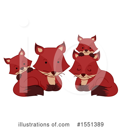 Royalty-Free (RF) Fox Clipart Illustration by BNP Design Studio - Stock Sample #1551389