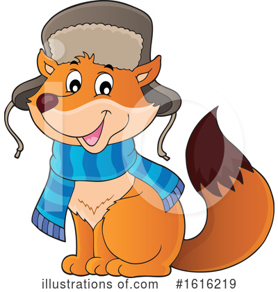 Royalty-Free (RF) Fox Clipart Illustration by visekart - Stock Sample #1616219