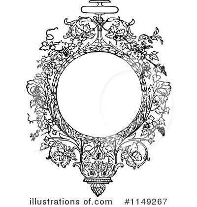 Royalty-Free (RF) Frame Clipart Illustration by Prawny Vintage - Stock Sample #1149267