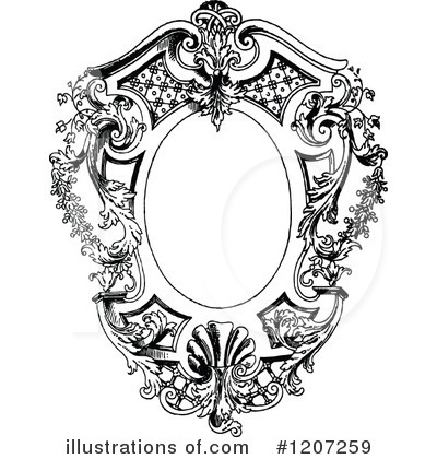 Royalty-Free (RF) Frame Clipart Illustration by Prawny Vintage - Stock Sample #1207259
