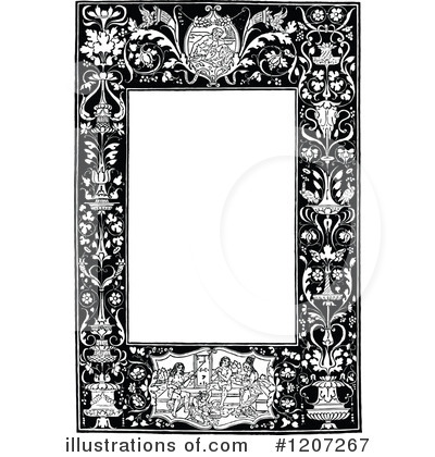 Royalty-Free (RF) Frame Clipart Illustration by Prawny Vintage - Stock Sample #1207267