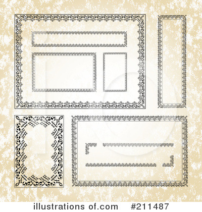 Royalty-Free (RF) Frames Clipart Illustration by BestVector - Stock Sample #211487