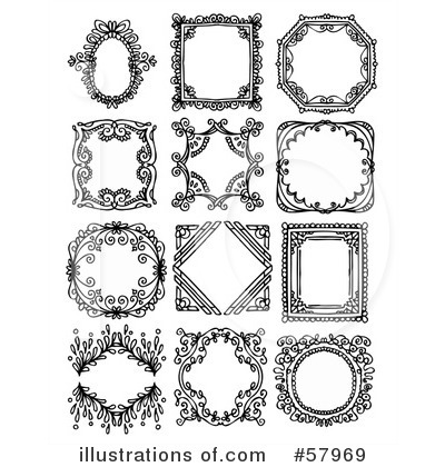 Royalty-Free (RF) Frames Clipart Illustration by NL shop - Stock Sample #57969