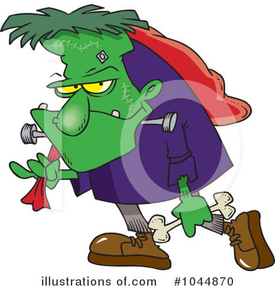 Royalty-Free (RF) Frankenstein Clipart Illustration by toonaday - Stock Sample #1044870