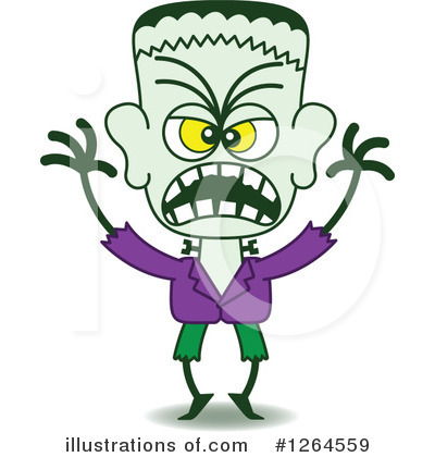 Royalty-Free (RF) Frankenstein Clipart Illustration by Zooco - Stock Sample #1264559