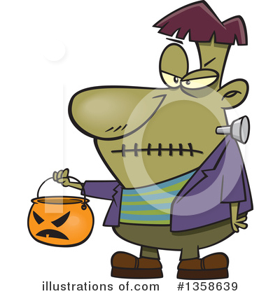 Royalty-Free (RF) Frankenstein Clipart Illustration by toonaday - Stock Sample #1358639
