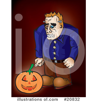 Royalty-Free (RF) Frankenstein Clipart Illustration by Paulo Resende - Stock Sample #20832