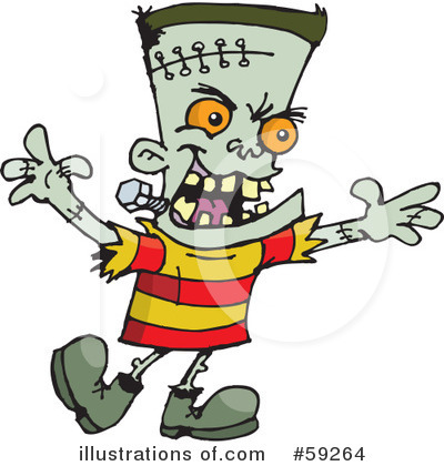 Royalty-Free (RF) Frankenstein Clipart Illustration by Dennis Holmes Designs - Stock Sample #59264