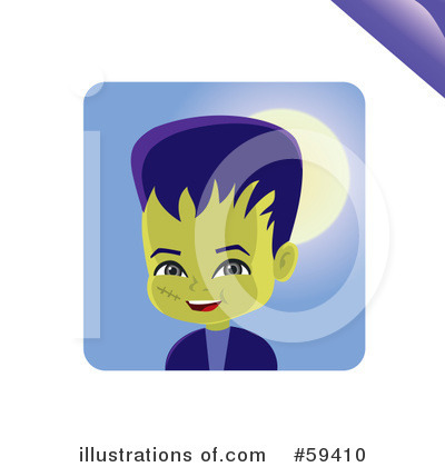Royalty-Free (RF) Frankenstein Clipart Illustration by Monica - Stock Sample #59410