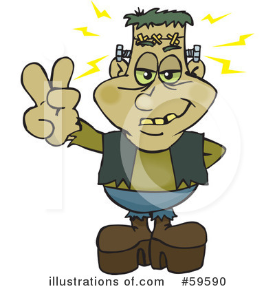 Royalty-Free (RF) Frankenstein Clipart Illustration by Dennis Holmes Designs - Stock Sample #59590