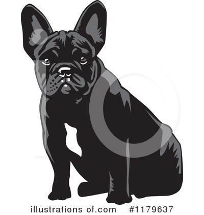 Royalty-Free (RF) French Bulldog Clipart Illustration by David Rey - Stock Sample #1179637