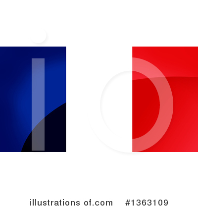 Royalty-Free (RF) French Flag Clipart Illustration by oboy - Stock Sample #1363109