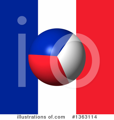 Royalty-Free (RF) French Flag Clipart Illustration by oboy - Stock Sample #1363114