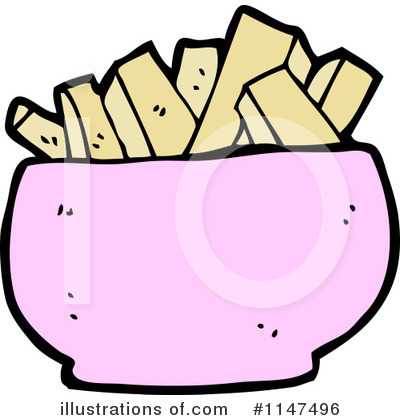 Royalty-Free (RF) French Fries Clipart Illustration by lineartestpilot - Stock Sample #1147496