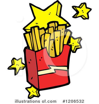 Royalty-Free (RF) French Fries Clipart Illustration by lineartestpilot - Stock Sample #1206532