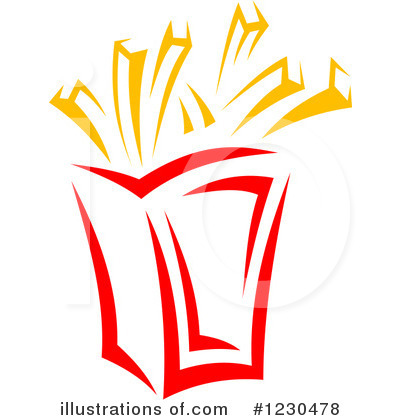 Royalty-Free (RF) French Fries Clipart Illustration by Vector Tradition SM - Stock Sample #1230478