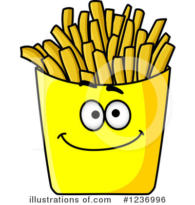 Royalty-Free (RF) French Fries Clipart Illustration by Vector Tradition SM - Stock Sample #1236996